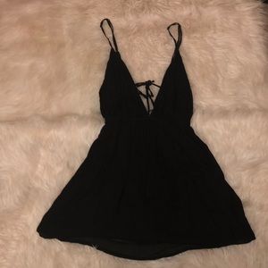 Flowy Strappy Little Black Dress